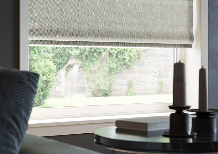 Braemar, Echoed Blue - Motorised Roman Blind - Image 5